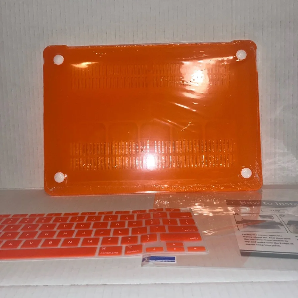 Orange Laptop Case with Keyboard Cover